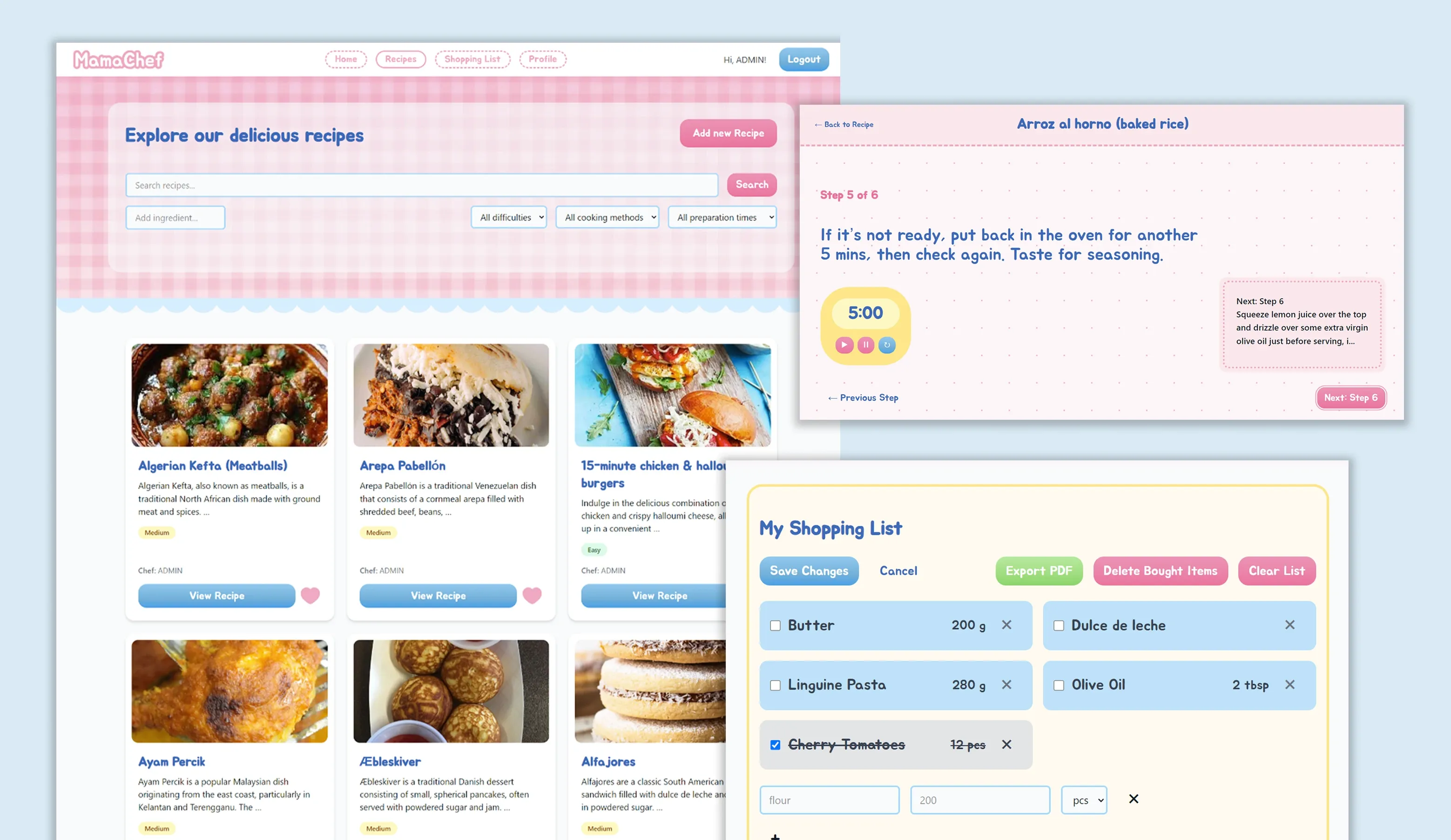mamachef web app