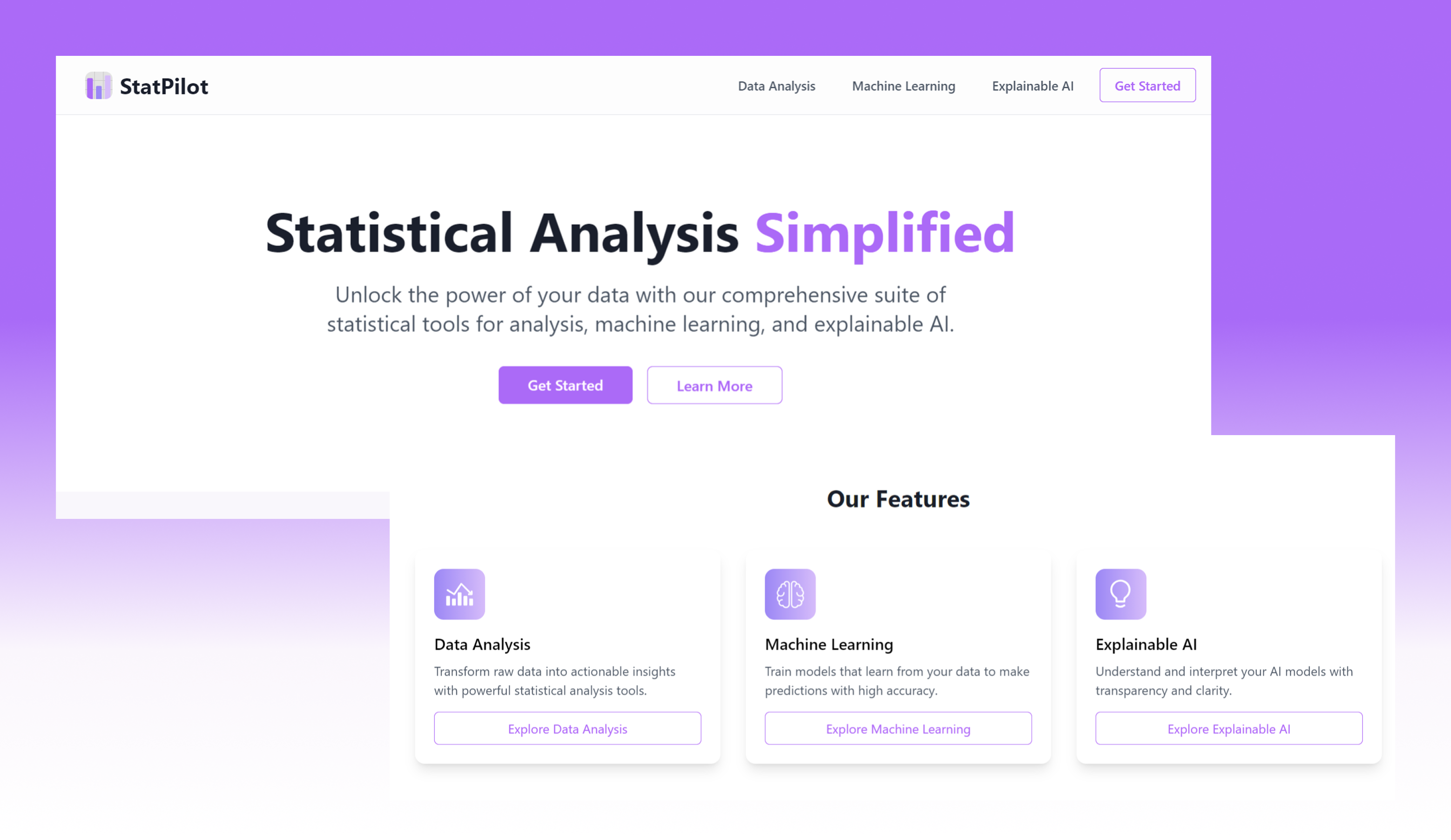 statpilot web app